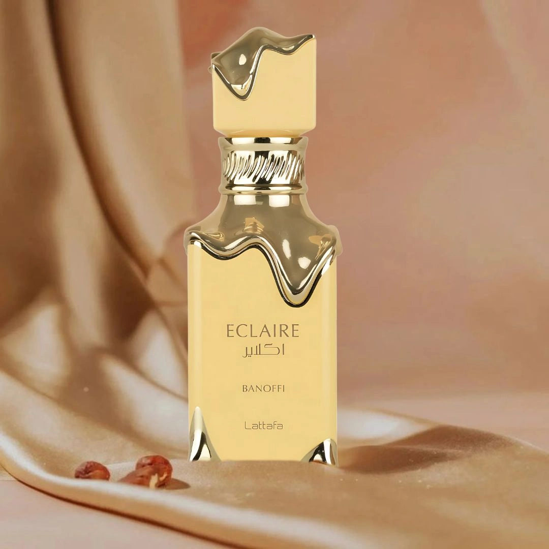 Lattafa Eclaire Banoffi Eau de Parfum 100ml - Long Lasting Sweet Gourmand Unisex Arabic Fragrance for Men & Women
