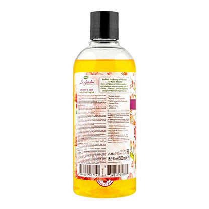 Dalan Le Jardin Orchid & Lily Ultra Rich Perfumed Body Wash 500ml - Luxurious Shower Gel for Soft, Smooth & Long Lasting Frag