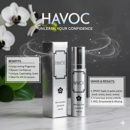 Havoc Perfume Spray Atomiseur Parfum 75ml – Long Lasting Fresh Masculine Fragrance Body Spray