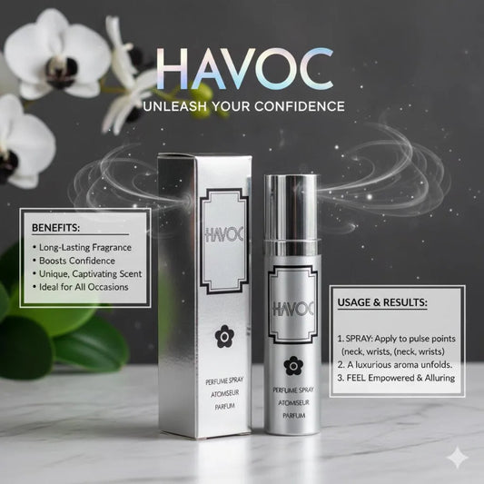 Havoc Perfume Spray Atomiseur Parfum 75ml - Long Lasting Fresh Masculine Fragrance Body Spray