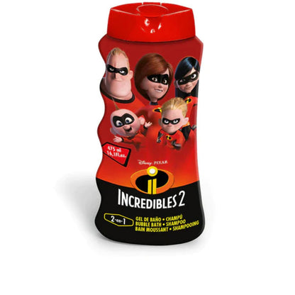 Lorenay Disney Incredibles 2-in-1 Bubble Bath & Shampoo 475ml – Gentle Kids Hair & Body Wash for Soft Cleansing, Tear-Free Fo