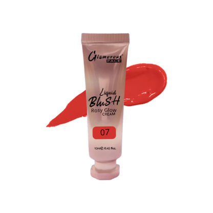 Glamorous Face Rosy Glow Liquid Blush Cream 12ml (Shade:07)