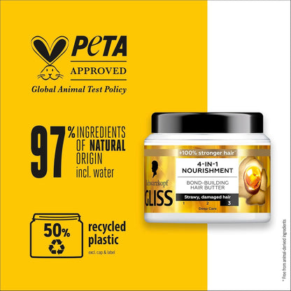 Schwarzkopf Gliss 4-in-1 Nourishment Bond-Building Hair Butter 400ml