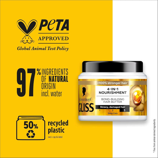 Schwarzkopf Gliss 4-in-1 Nourishment Bond-Building Hair Butter 400ml