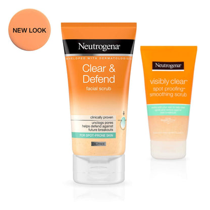 Neutrogena Spot Controlling Facial Scrub, For Stubborn Spots, 150ml