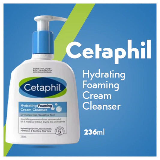 Cetaphil Hydrating Foaming Cream Cleanser-236ml