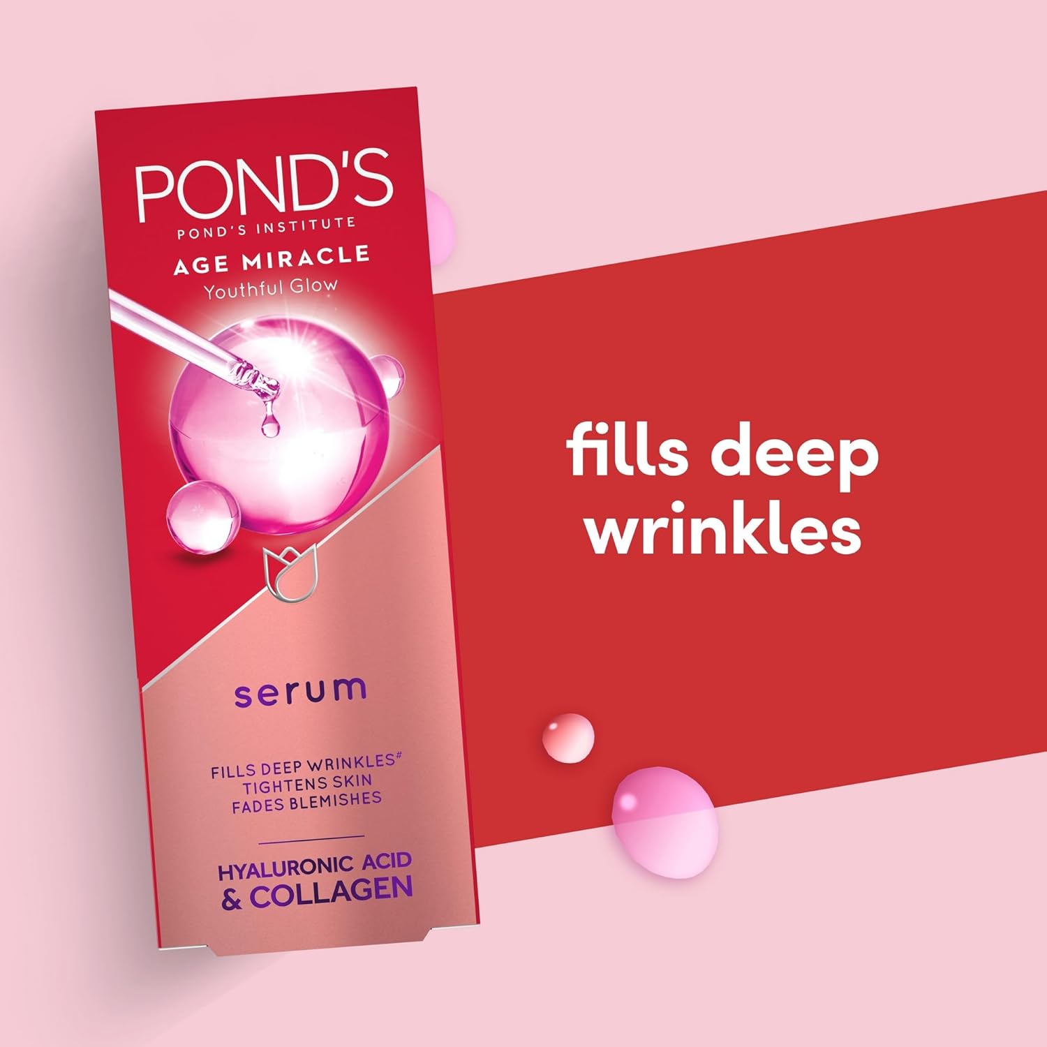 PONDS Pond’s Age Miracle Youthful Glow Hyaluronic Acid & Collagen Serum 30ml