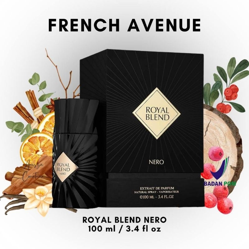 Royal Blend Nero by French Avenue Extrait De Parfum 100ml for Men & Women