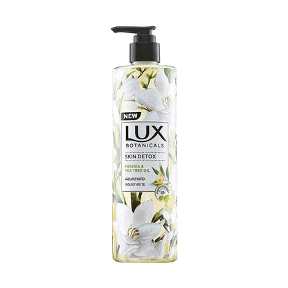 Lux Botanicals Skin Detox Freesia & Tea Tree Oil Body Wash 450ml - Deep Cleansing Shower Gel for Fresh, Smooth & Purified Ski