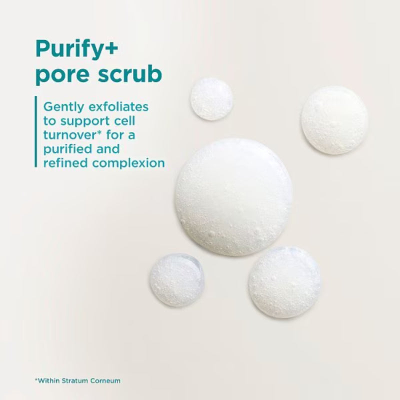 Simple Clear Pore Scrub 3% Witch Hazel + Zinc + Bamboo Micro-Exfoliators 150ml – Daily Skin Detox & Deep Pore Cleansing Face 