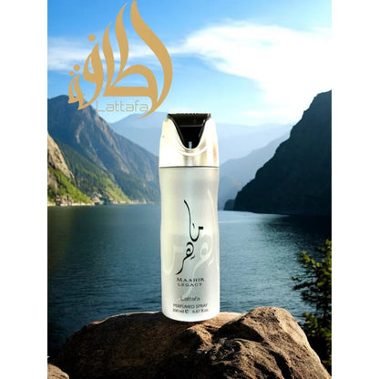 Lattafa Maahir Legacy Perfumed Body Spray 200 ml Long-Lasting Freshness & Luxurious Scent