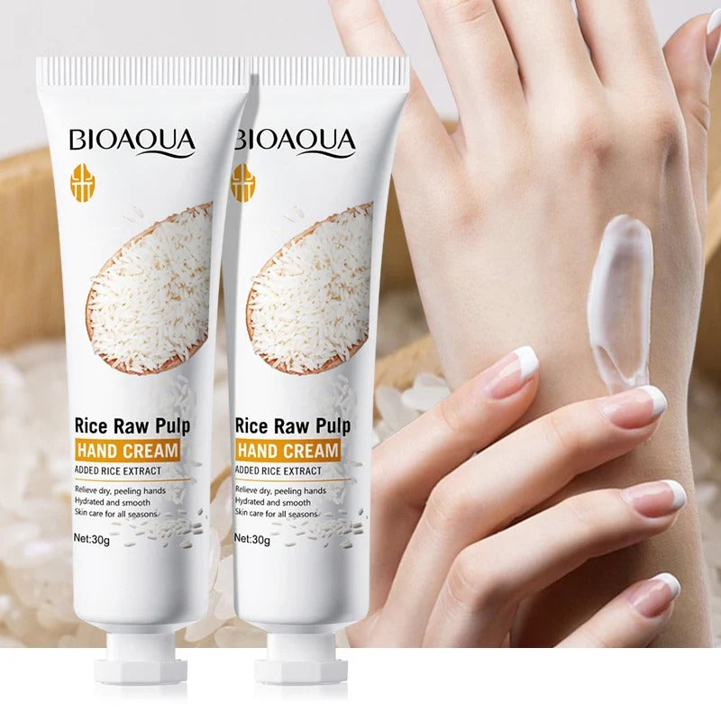 BIOAQUA Rice Raw Pulp Moisturizing Hand Cream 30g