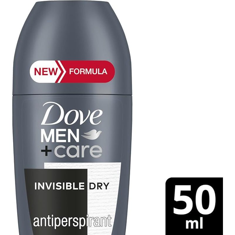 Dove Men+Care Invisible Dry Anti white marks & Anti yellow stains 48H protection Antiperspirant Deodorant roll on 50ml