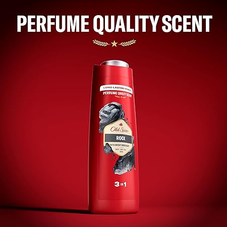 Old Spice Rock 3 in 1 Body Hair and Face wash 400ml
