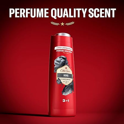 Old Spice Rock 3 in 1 Body Hair and Face wash 400ml