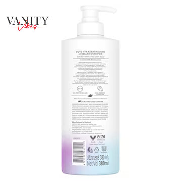 Dove Hya Keratin Shine Damage Therapy Micellar Shampoo 360ml