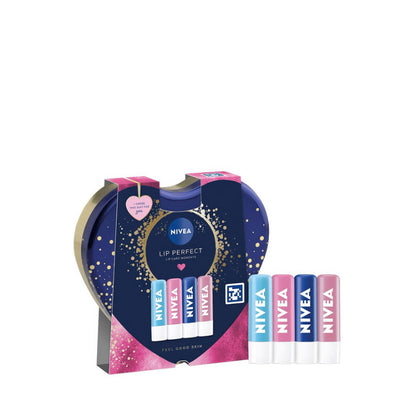 Nivea Lip Perfect Lip Care Moments Gift Set 4 Lip Balms