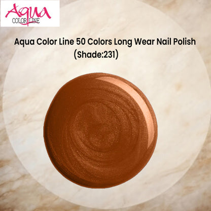 Aqua Color Line 50 Colors Long Wear Nail Polish (Shade:231)