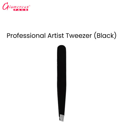 Glamorous Face Professional Artist Tweezer (Black)