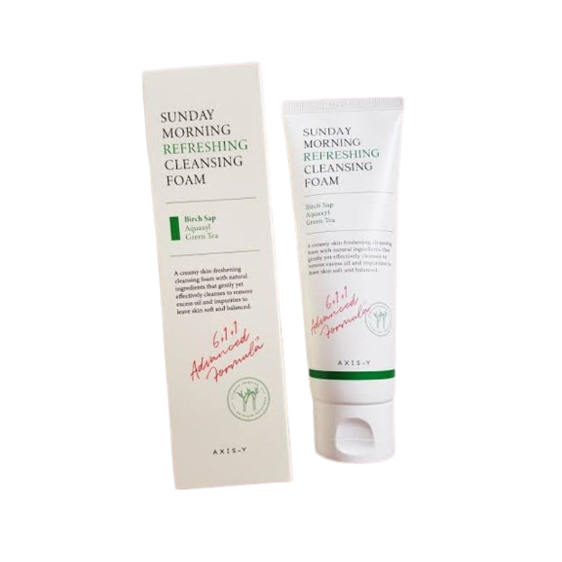 AXIS-Y Sunday Morning Refreshing Cleansing Foam 120 ml Gentle Deep Cleansing & Morning Refresh (K Beauty)