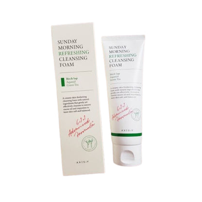 AXIS-Y Sunday Morning Refreshing Cleansing Foam 120 ml Gentle Deep Cleansing & Morning Refresh (K Beauty)