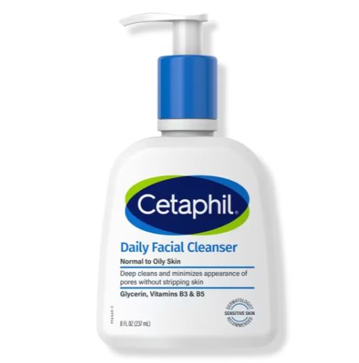 Cetaphil Daily Facial Cleanser Normal To Oily Sensitive Skin 237Ml