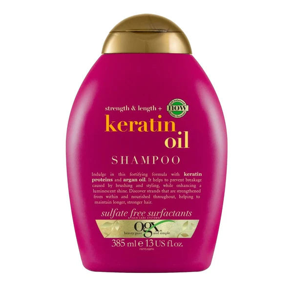 OGX Strength & Length + Keratin Oil Shampoo 385ml