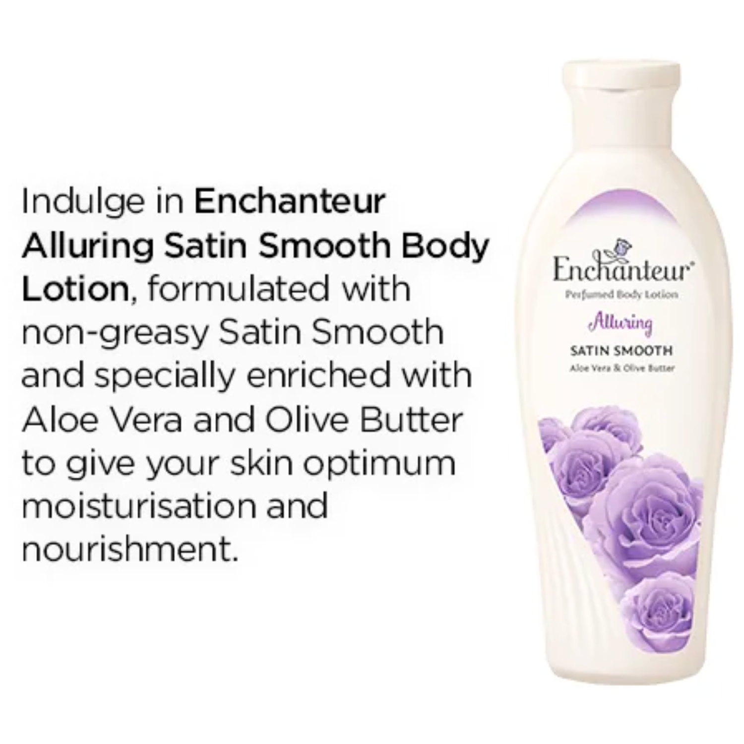 Enchanteur Alluring Perfumed Body Lotion 100ml - Deep Moisturizing Floral Fragrance Lotion for Soft, Smooth & Radiant Skin Da