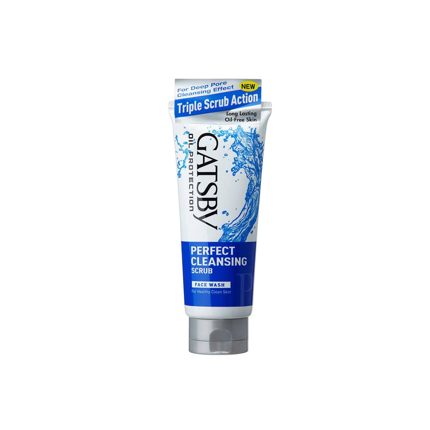Gatsby Perfect Cleansing Scrub Face Wash 120g – Deep Cleansing Exfoliating Face Wash for Men Oil Control Fresh & Clear Health