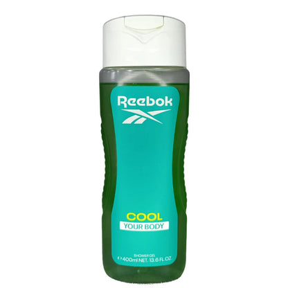 Reebok Women Cool Your Body Shower Gel 400ml - All-in-One Hair, Face & Body Wash for Deep Cleansing, Long Lasting Fresh Cooli