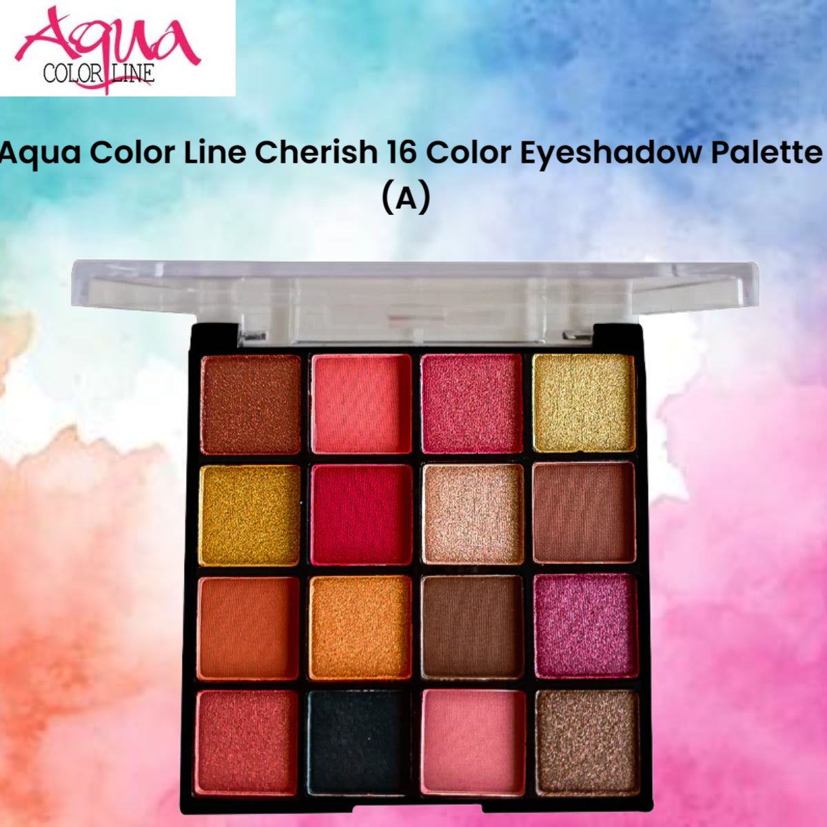 Aqua Color Line Cherish 16 Color Eyeshadow Palette (A)