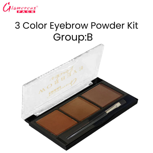 Glamorous Face 3 Color Eyebrow Powder Kit (Group:B)
