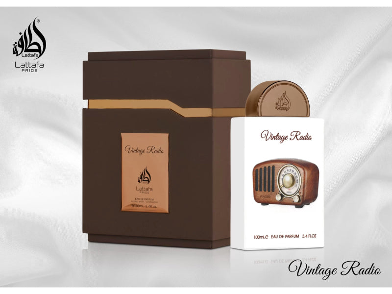Lattafa Vintage Radio Eau de Parfum 100ml - Long Lasting Original Elegant Unisex Fragrance for Men & Women