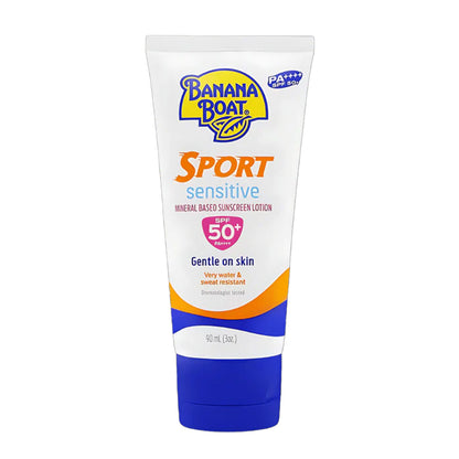 Banana Boat Sport Sensitive Gentle On Skin SPF50+ Sunscreen Lotion 90ml