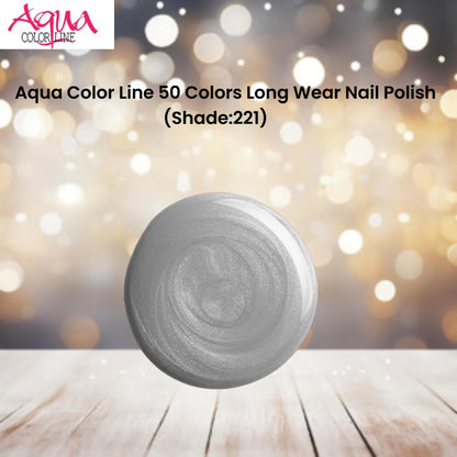 Aqua Color Line 50 Colors Long Wear Nail Polish (Shade:221)