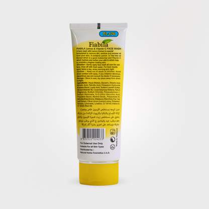 Fiabila Lemon & Vitamin C Face Wash 100 ml Brightening & Oil Control