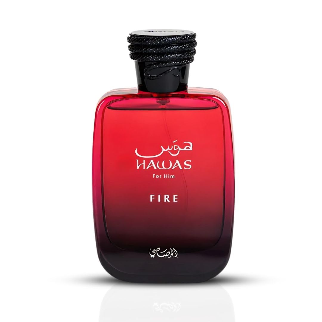 Rasasi Hawas Fire Eau de Parfum Spray for Men 100ml Long-Lasting Spicy & Masculine Fragrance