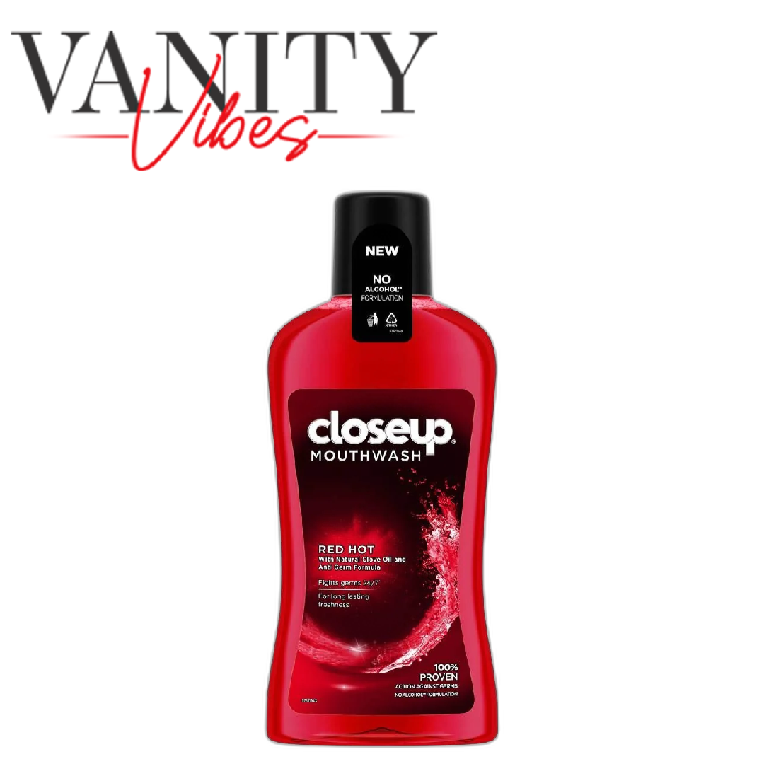 Closeup Red Hot Mouthwash 500ml - Fresh Breath Daily Oral Care
