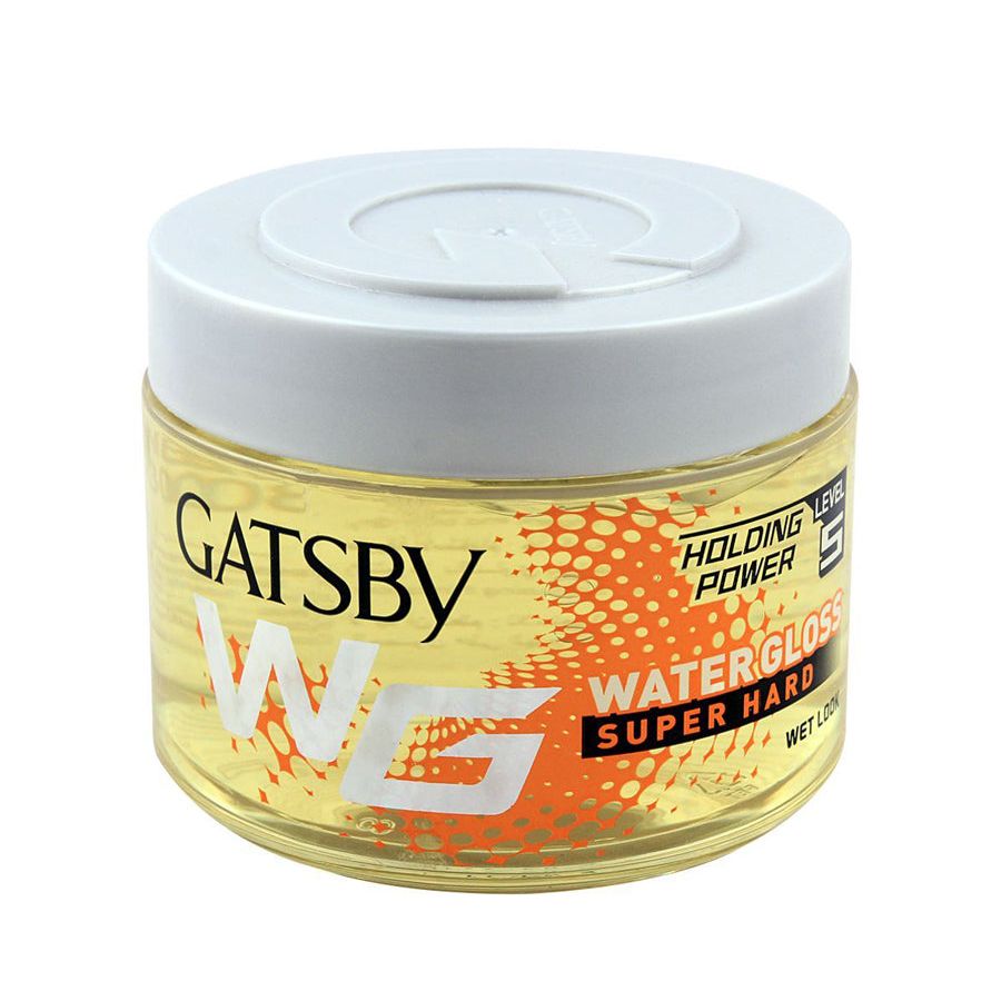Gatsby Super Hard Yellow Hair Gel 300g – Strong Hold Hair Styling Gel for Men Long Lasting Wet Look & Firm Hairstyle Control