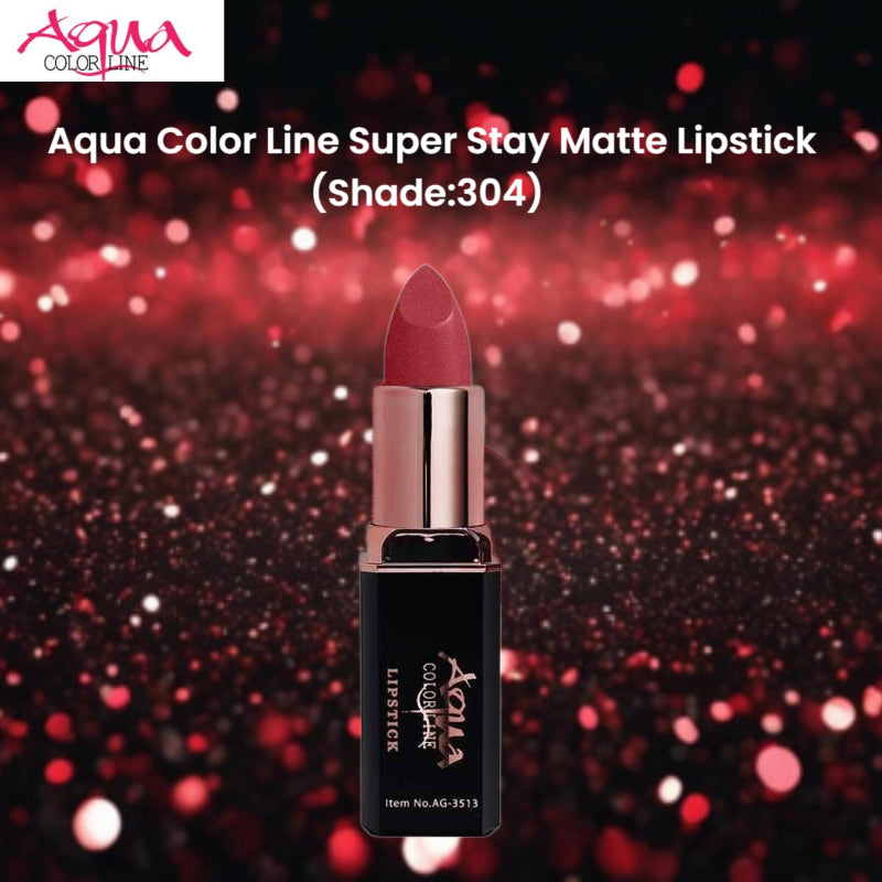 Aqua Color Line Super Stay Matte Lipstick (Shade:304)