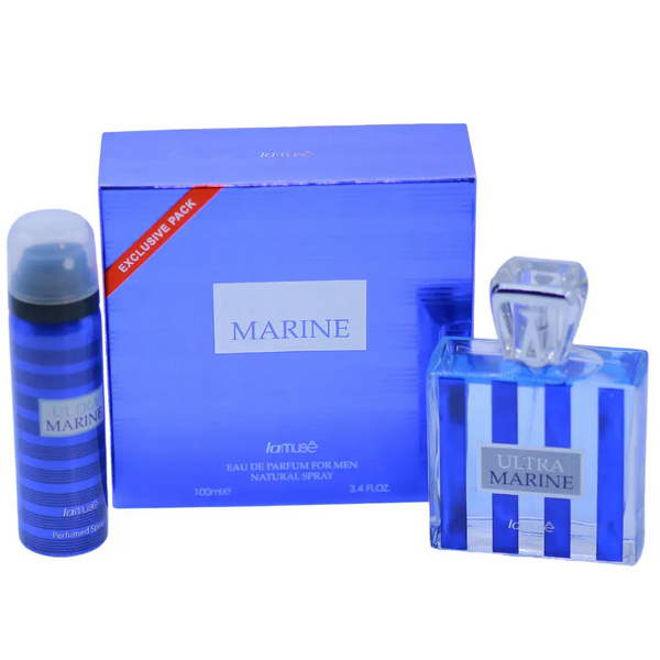 La Muse Ultra Marine Eau de Parfum with Deodorant Set 100ml (Fresh & Aquatic Fragrance)