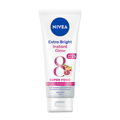 Nivea Extra Bright Instant Glow Super Food Body Serum SPF25 PA++ 180ml