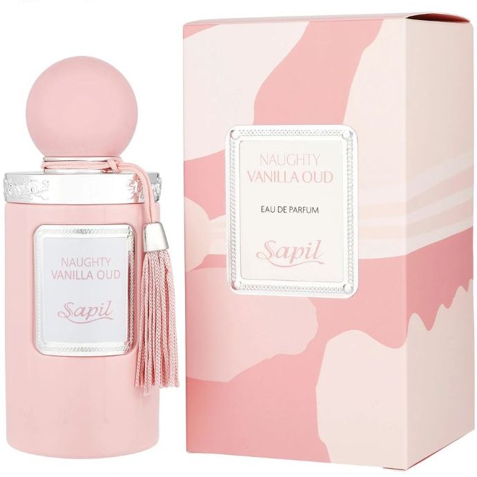 Sapil Naughty Vanilla Oud Eau de Parfum for Men & Women 100ml - Long Lasting Sweet Vanilla Oud Fragrance Perfume with Warm Or