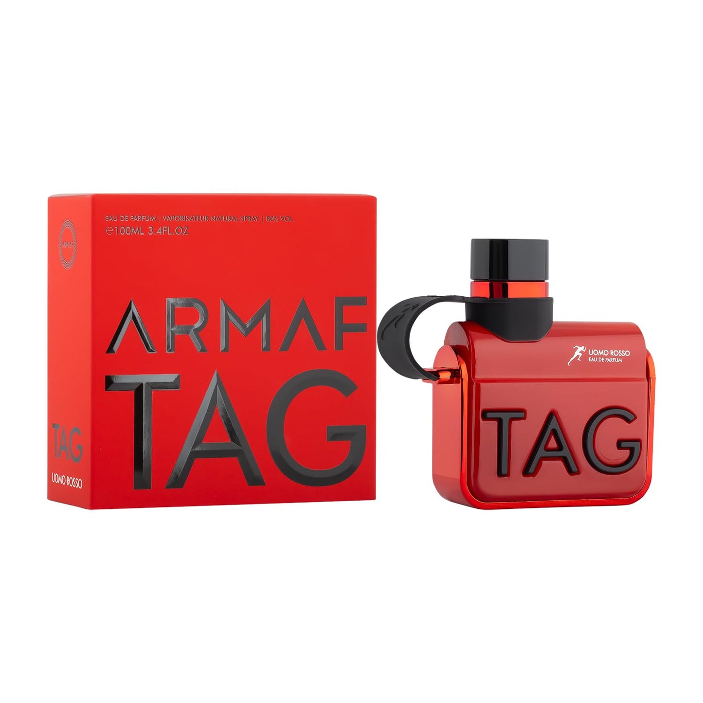 Armaf Tag Uomo Rosso Red Eau De Parfum 100ml For Him – Long Lasting Bold Masculine Luxury Fragrance Spray