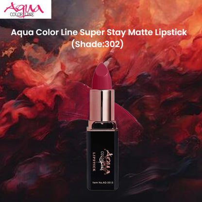 Aqua Color Line Super Stay Matte Lipstick (Shade:302)