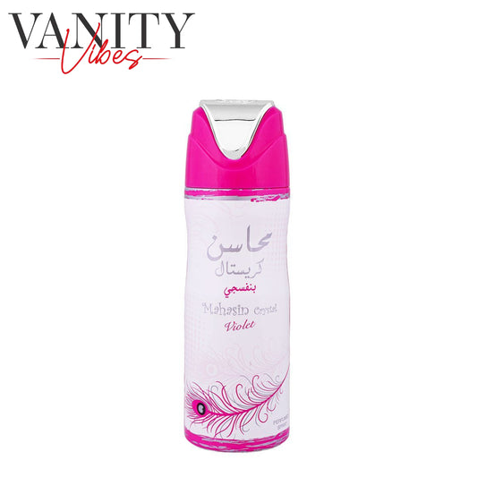 Lattafa Mahasin Crystal Violet Body Spray For Men & Women-200ml