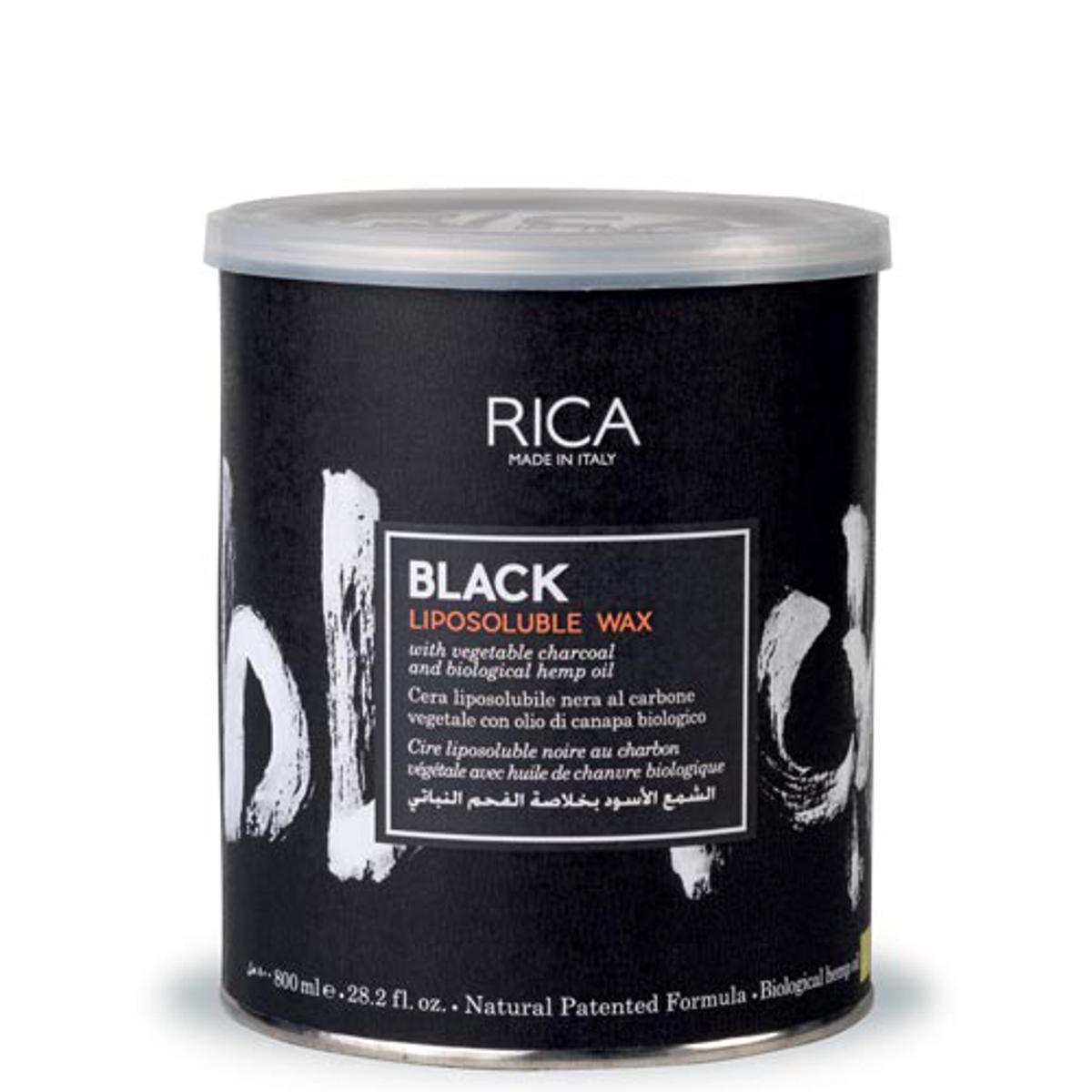 RICA Black Lipsoluble Wax For All Skin Type 800ml