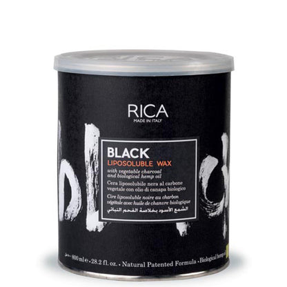 RICA Black Lipsoluble Wax For All Skin Type 800ml