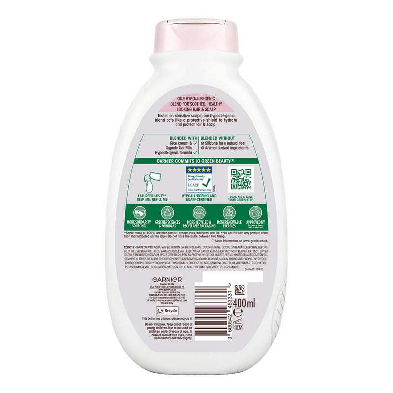 GARNIER ULTIMATE BLENDS DELICATE OAT MILK SHAMPOO 400ml
