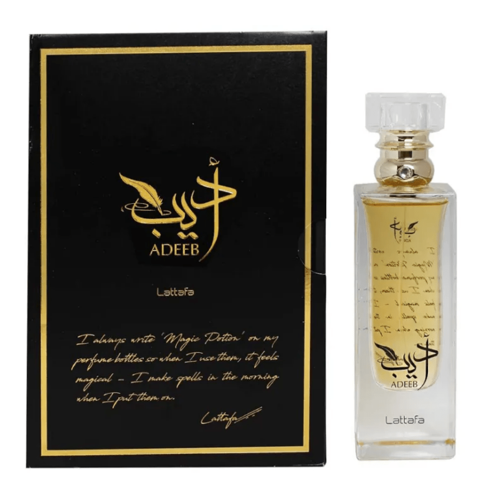 Lattafa Adeeb Eau De Parfum 80ml – Long Lasting Original Elegant Unisex Fragrance for Men & Women